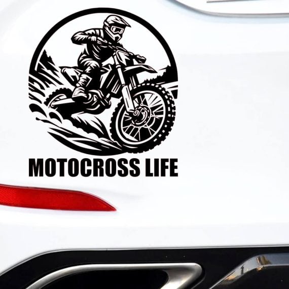 Avto nalepke za lastnike MOTOCROSS motorjev