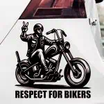 Motoristična nalepka chopper za avto