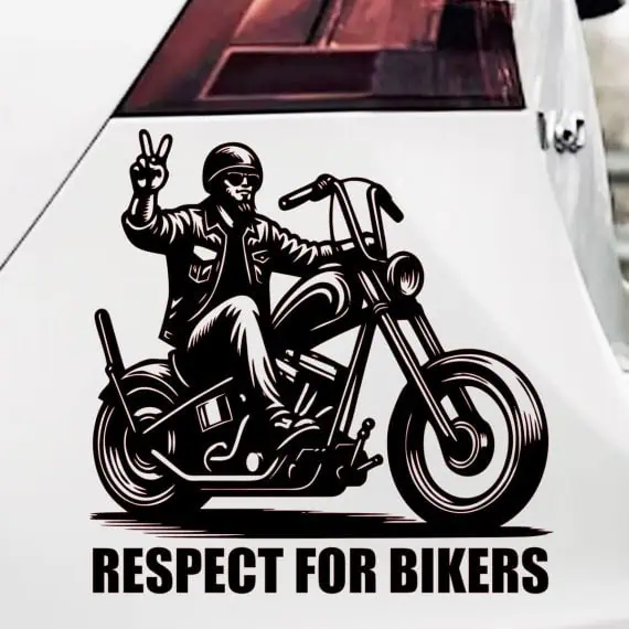 Motoristična nalepka chopper za avto