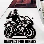 Nalepka SUZUKI NINJA respect for bikers
