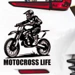Nalepka motorist motocross na off-road