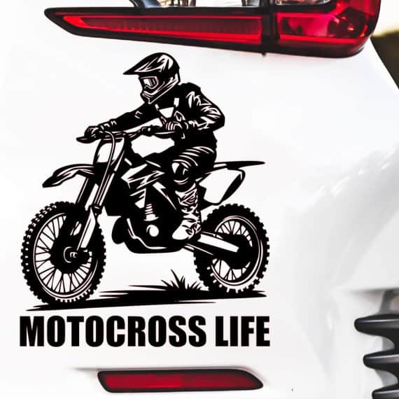 Nalepka motorist motocross na off-road