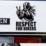 Nalepka motoristka pozdrav