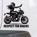 Nalepka mtoristka RESPECT FOR BIKERS