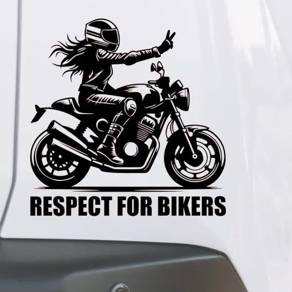 Nalepka mtoristka RESPECT FOR BIKERS