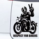 Nalepka respect for bikers old timer