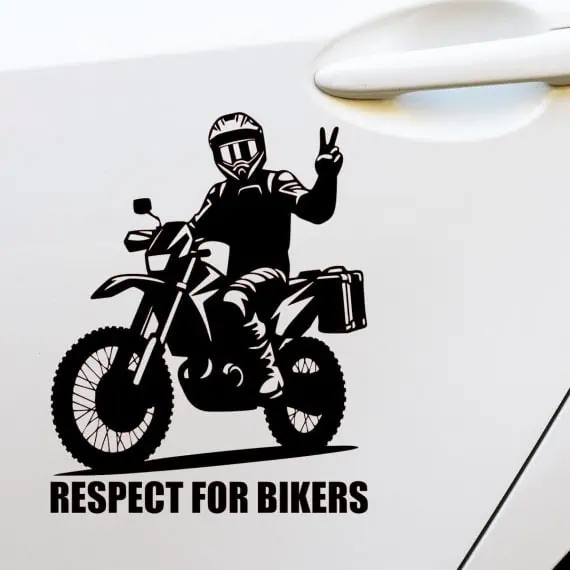 Nalepka za avto Motorist in ENDURO motor