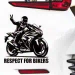 Nalepka za avto SUZUKI NINJA respect for bikers