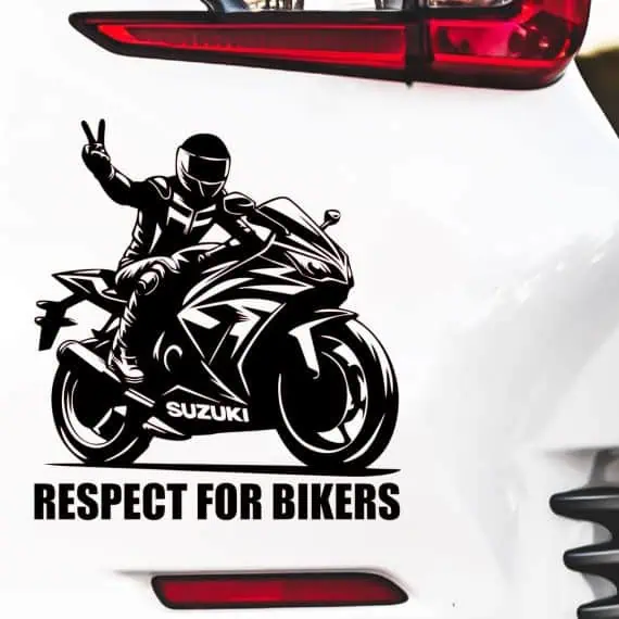 Nalepka za avto SUZUKI NINJA respect for bikers