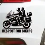 Nalepka za avto motorista na potovalnem motorju (1)