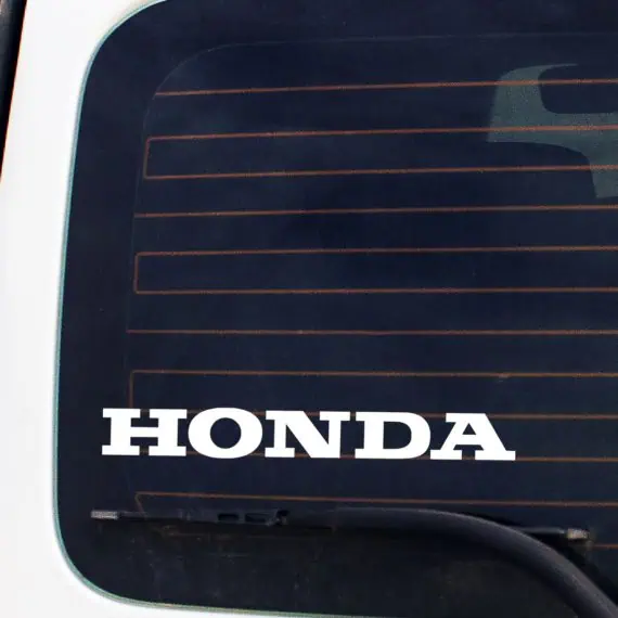 Nalepka za avto napis logo HONDA