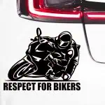 Nalepka za avto z motivom dirkalnega motorja