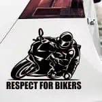 Nalepka za avto z motivom dirkalnega motorja s tekstom