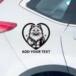 Nalepka za avtomobile mačka in srce