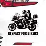 Nalepka za avtomobile motorista na potovalnem motorju