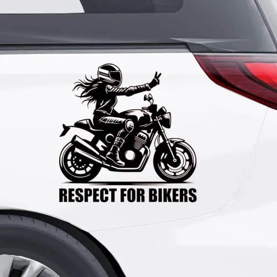 Nalepke mtoristka RESPECT FOR BIKERS