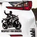 Nalepke za avto SUZUKI NINJA respect for bikers