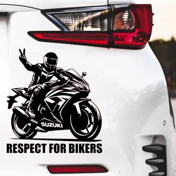 Nalepke za avto SUZUKI NINJA respect for bikers