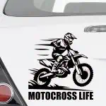 Nalepke za avto motorist in MOTOCROSS