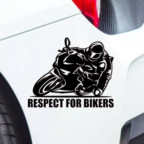 Nalepke za avto z motivom dirkalnega motorja