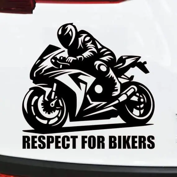 Nalepke za motorista z dirkalnim motorjem za avto