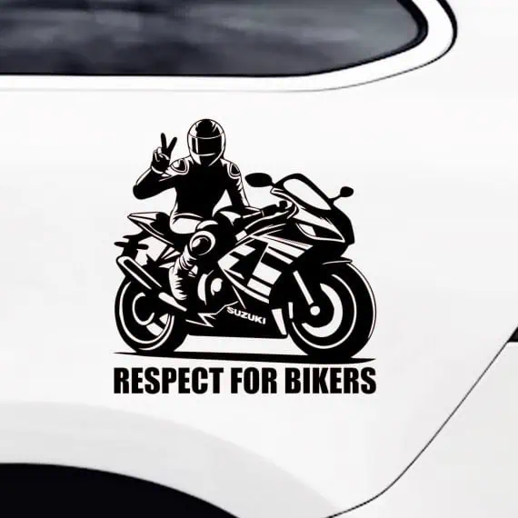 SUZUKI NINJA respect for bikers nalepka za avto