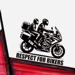 avto Nalepka dva motorista na potovalnem motorju