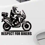 avto nalepka HONDA Africa Twin z motoristom