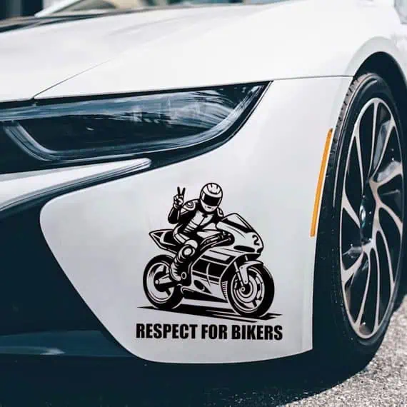 moto nalepka respect for bikers