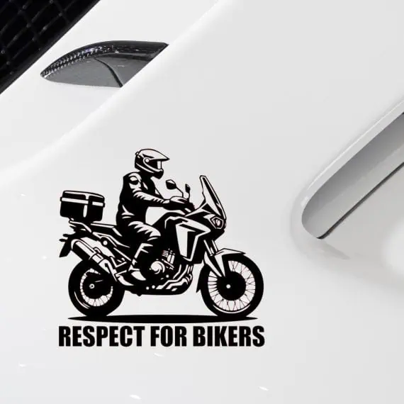 nalepka HONDA Africa Twin z motoristom