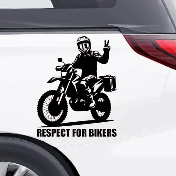 nalepka enduro motor in motorist