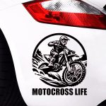 nalepke za lastnike MOTOCROSS motorjev za avto