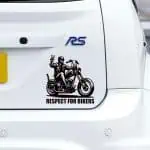 respect for bikers chopper nalepka za avto