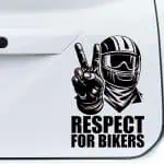 respect for bikers nalepke za avto in motoriste