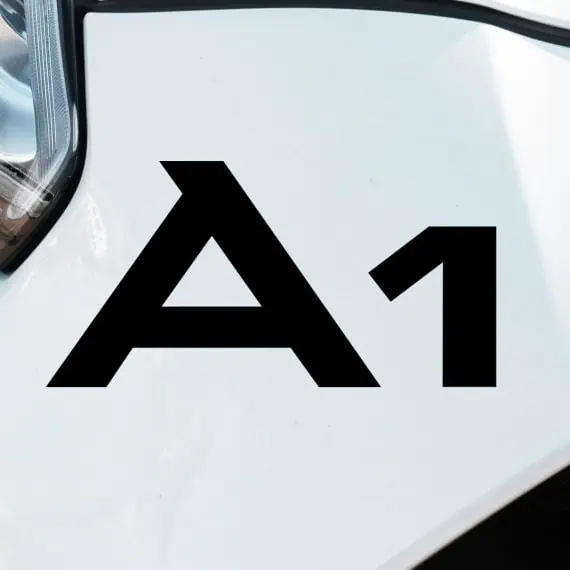 Audi A1 logo nalepka