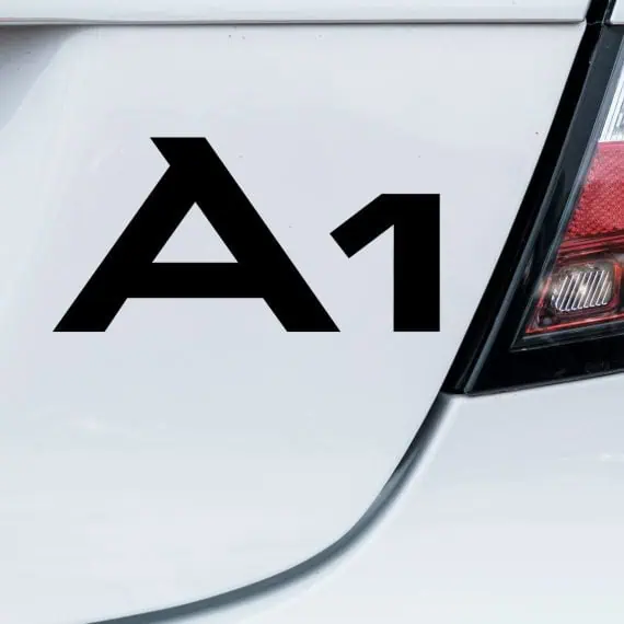 Audi A1 logo nalepke za avto
