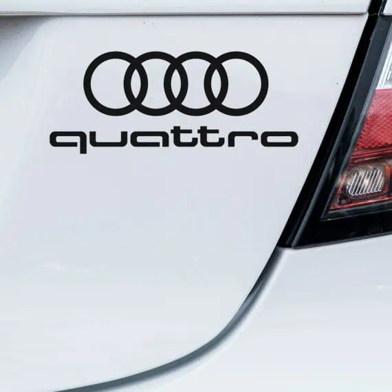 Audi quattro logo nalepka