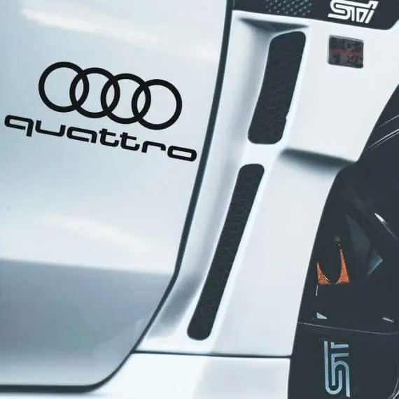 Audi quattro logo nalepke za avto