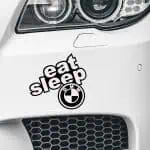 Avto nalepka BMW eat sleep