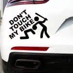 Avto nalepka Don’t touch my bike