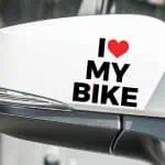 Avto nalepka I love my bike