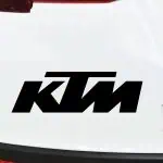 Avto nalepka KTM za lastnike motorjev