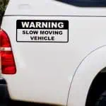 Avto nalepke WARNING Slow Vehicle Moving