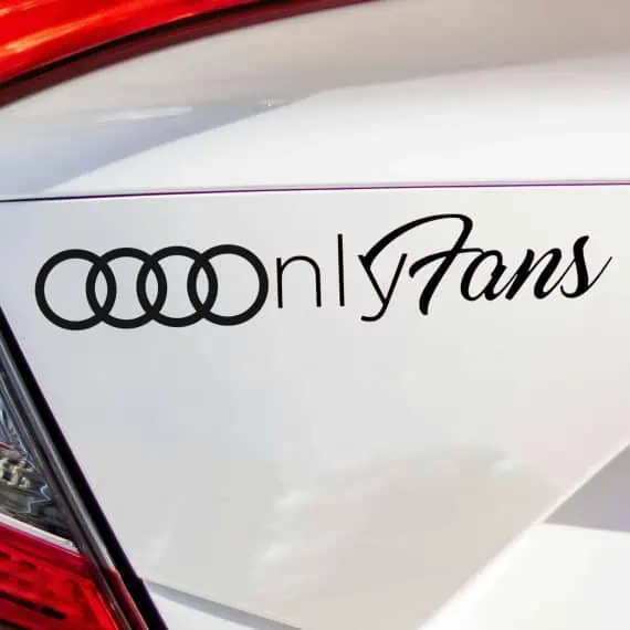 Avto nalepke only fans AUDI logo