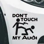 Avtomobilske nalepke Don't touch my AUDI