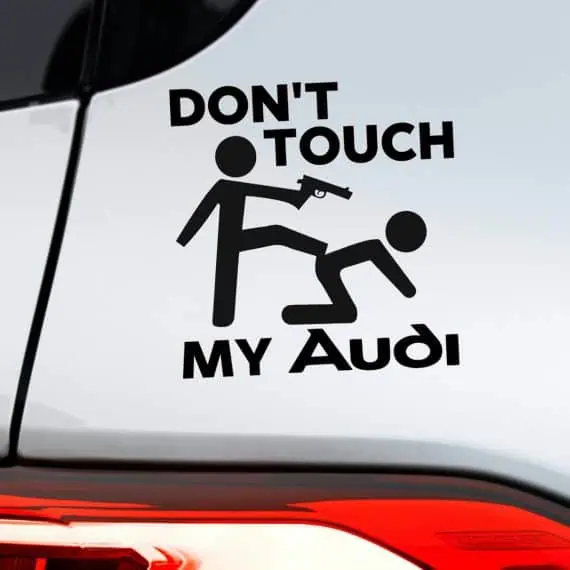 Avtomobilske nalepke za audi avtomobile