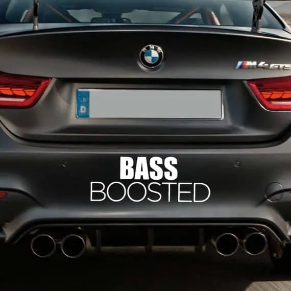 BASS Boosted avto nalepka
