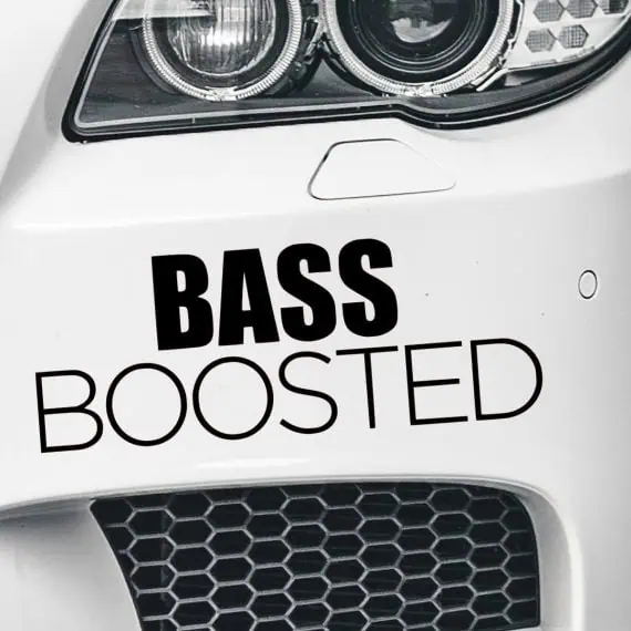 BASS Boosted nalepka za avto