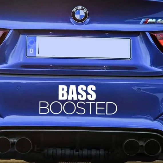 BASS Boosted nalepke za avto