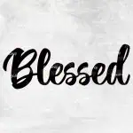 Blessed nalepka